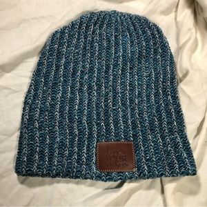 Love Your Melon Blue Cotton Knit Beanie